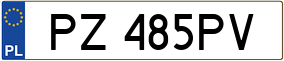 Truck License Plate
